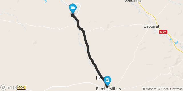 Itinéraire vers Rambervillers