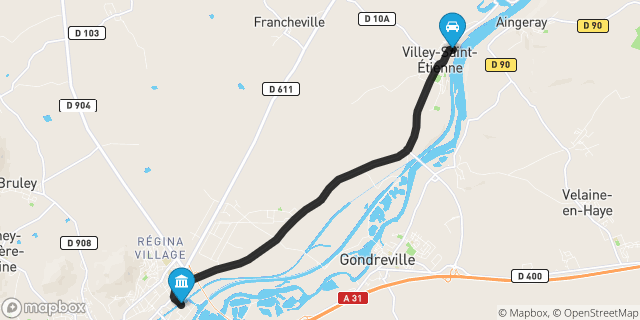 Itinéraire vers Toul
