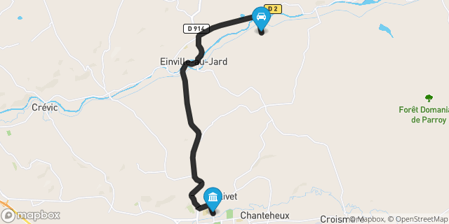 Itinéraire vers Lunéville