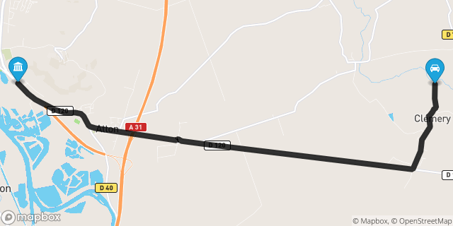 Itinéraire vers Pont-à-Mousson