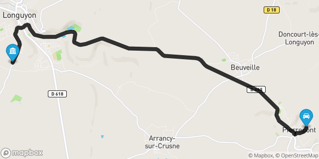 Itinéraire vers Longuyon