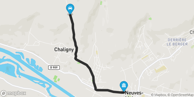 Itinéraire vers Neuves-Maisons