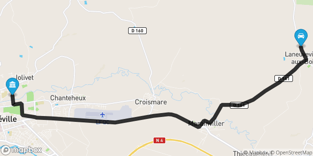 Itinéraire vers Lunéville