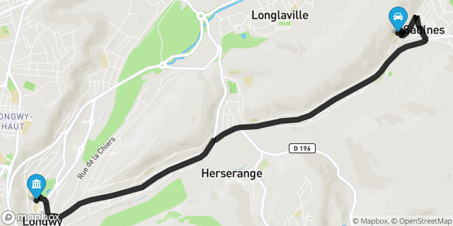 Itinéraire vers Longwy