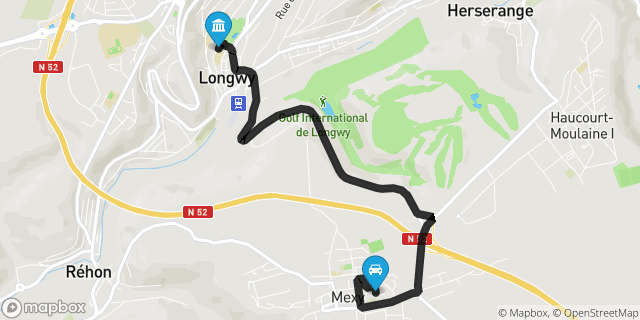 Itinéraire vers Longwy