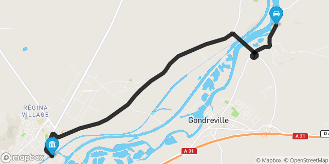 Itinéraire vers Toul