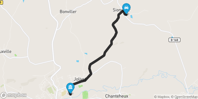 Itinéraire vers Lunéville