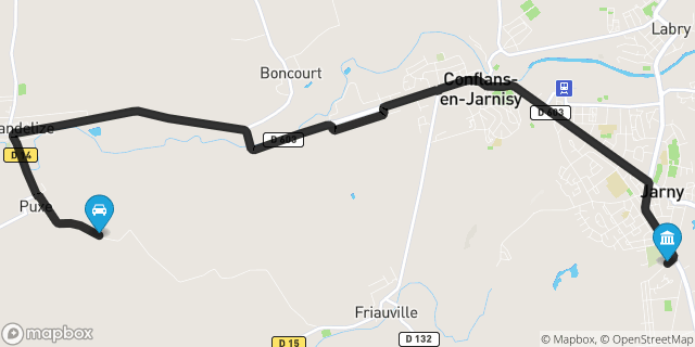 Itinéraire vers Jarny