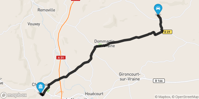 Itinéraire vers Châtenois