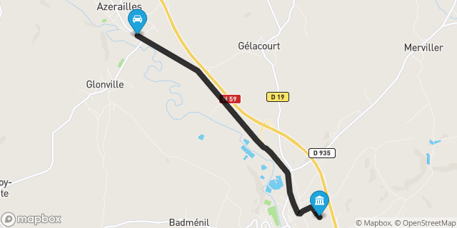 Itinéraire vers Baccarat