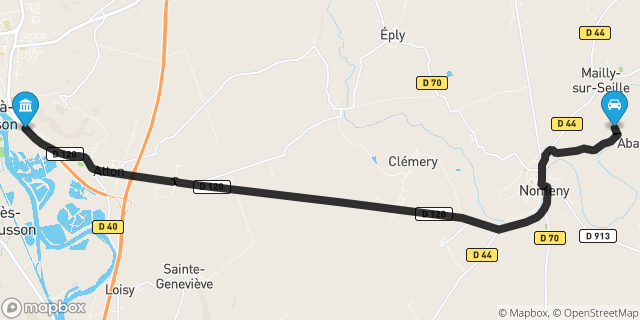 Itinéraire vers Pont-à-Mousson