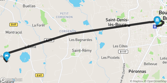 Itinéraire vers Bourg-en-Bresse