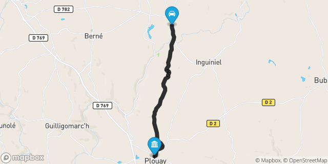 Itinéraire vers Plouay
