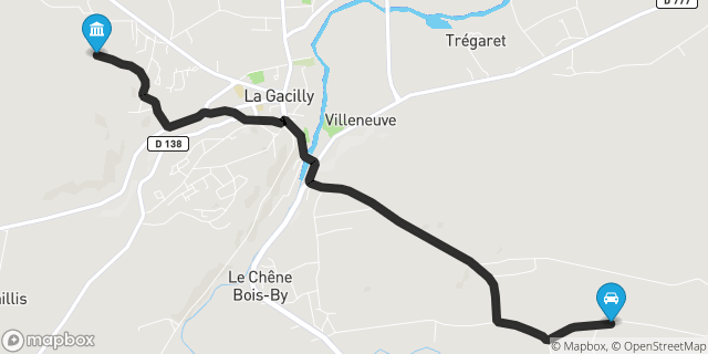 Itinéraire vers La Gacilly