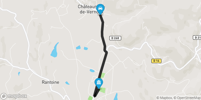 Itinéraire vers Vernoux-en-Vivarais