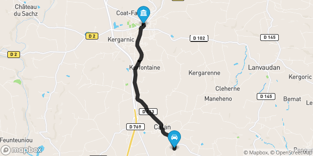Itinéraire vers Plouay