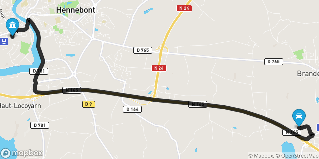Itinéraire vers Hennebont