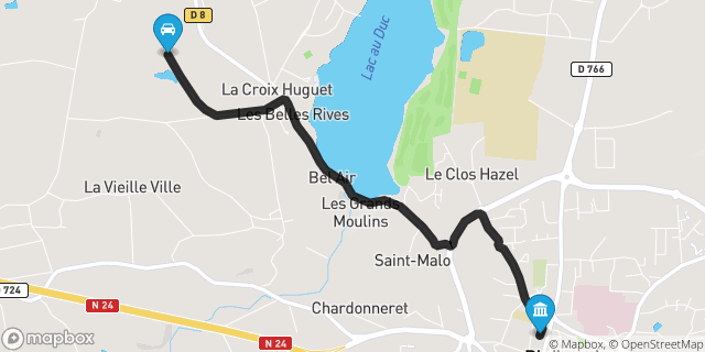 Itinéraire vers Ploërmel