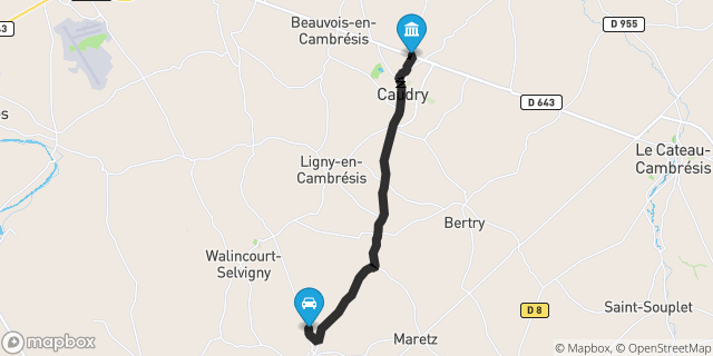 Itinéraire vers Caudry