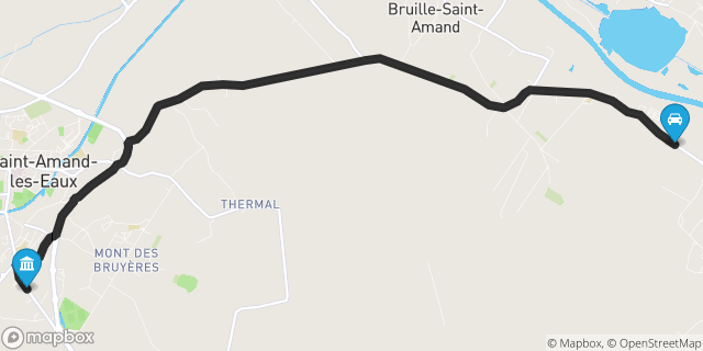 Itinéraire vers Saint-Amand-les-Eaux
