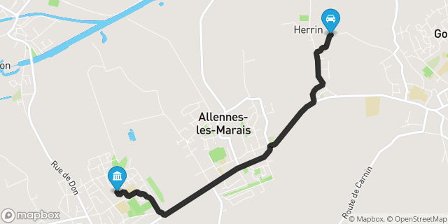 Itinéraire vers Annoeullin