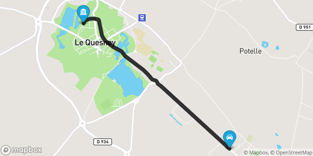 Itinéraire vers Le Quesnoy