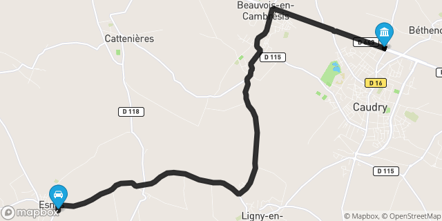 Itinéraire vers Caudry