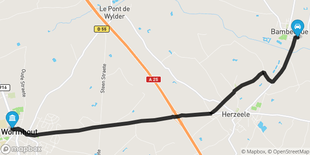 Itinéraire vers Wormhout