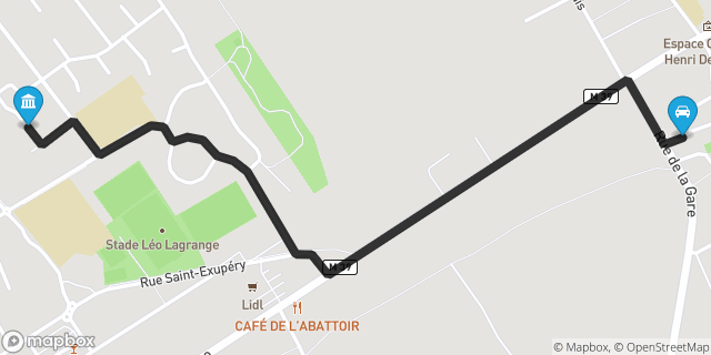 Itinéraire vers Annoeullin