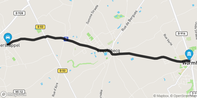 Itinéraire vers Wormhout