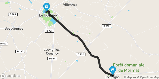 Itinéraire vers Le Quesnoy