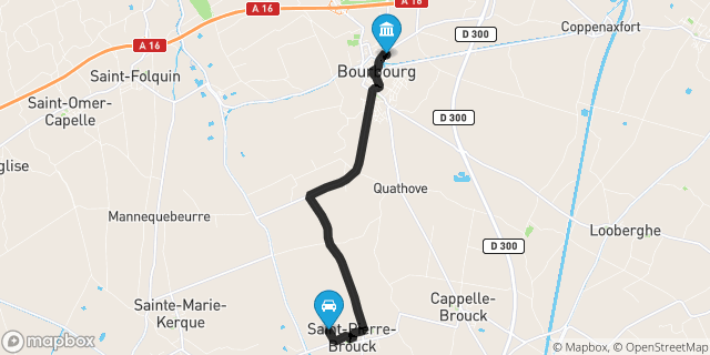 Itinéraire vers Bourbourg