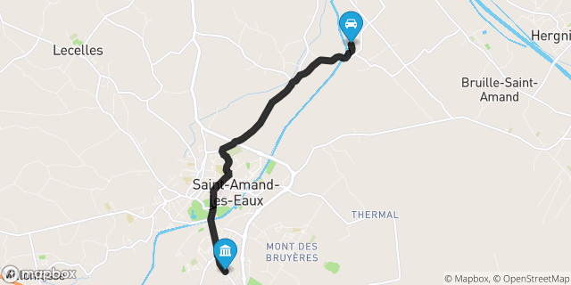 Itinéraire vers Saint-Amand-les-Eaux