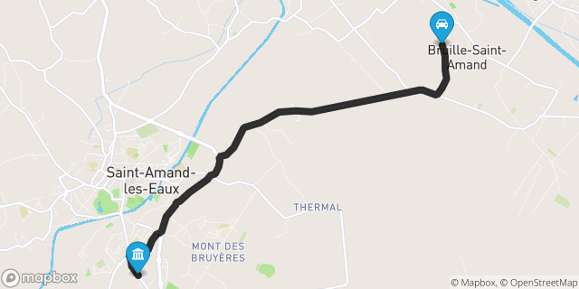 Itinéraire vers Saint-Amand-les-Eaux