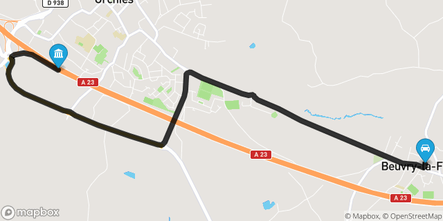 Itinéraire vers Orchies
