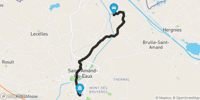 Itinéraire vers Saint-Amand-les-Eaux