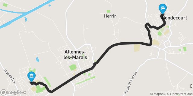 Itinéraire vers Annoeullin