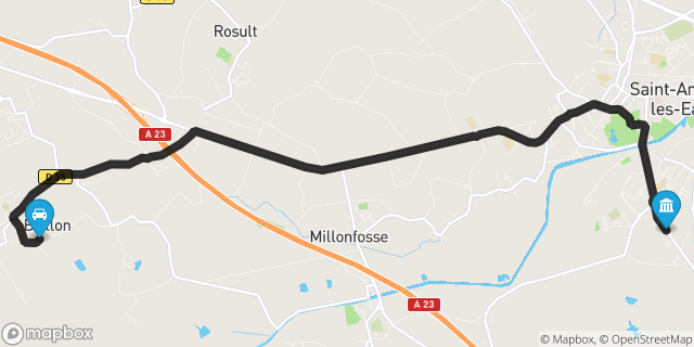 Itinéraire vers Saint-Amand-les-Eaux