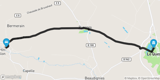 Itinéraire vers Le Quesnoy