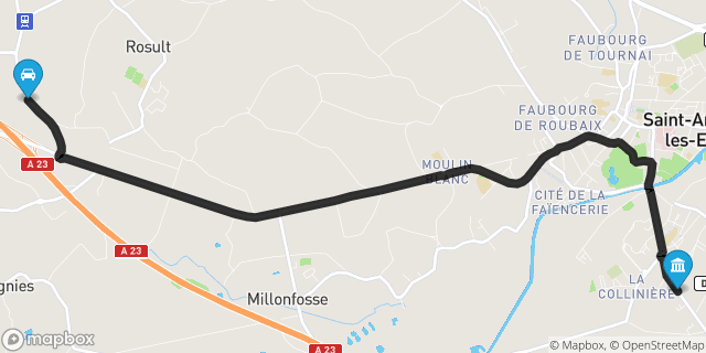 Itinéraire vers Saint-Amand-les-Eaux