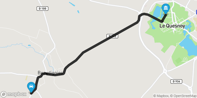 Itinéraire vers Le Quesnoy