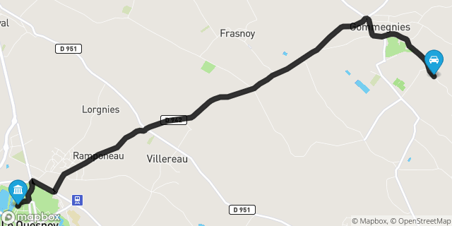 Itinéraire vers Le Quesnoy