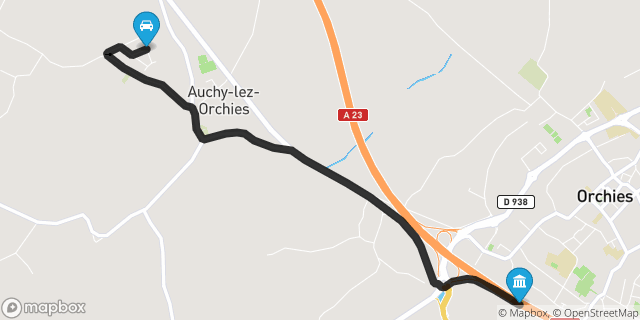 Itinéraire vers Orchies