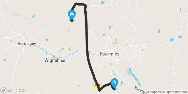 Itinéraire vers Fourmies