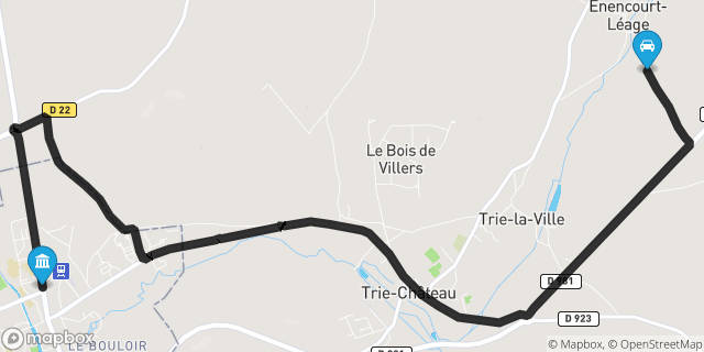 Itinéraire vers Gisors