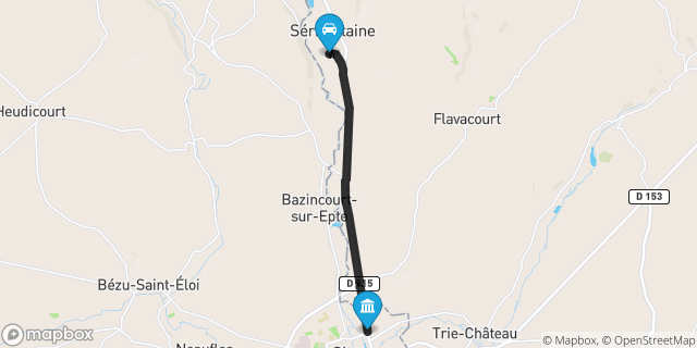Itinéraire vers Gisors
