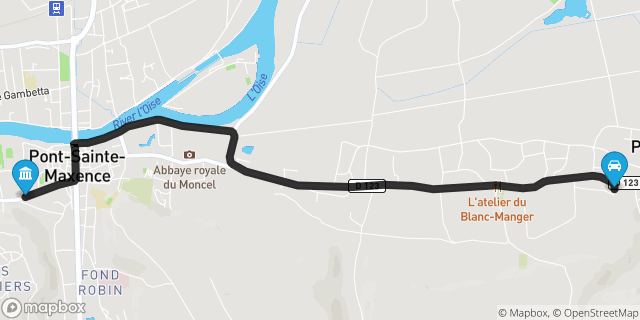 Itinéraire vers Pont-Sainte-Maxence