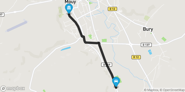 Itinéraire vers Mouy