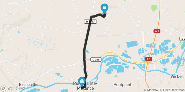 Itinéraire vers Pont-Sainte-Maxence