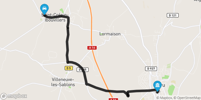 Itinéraire vers Méru